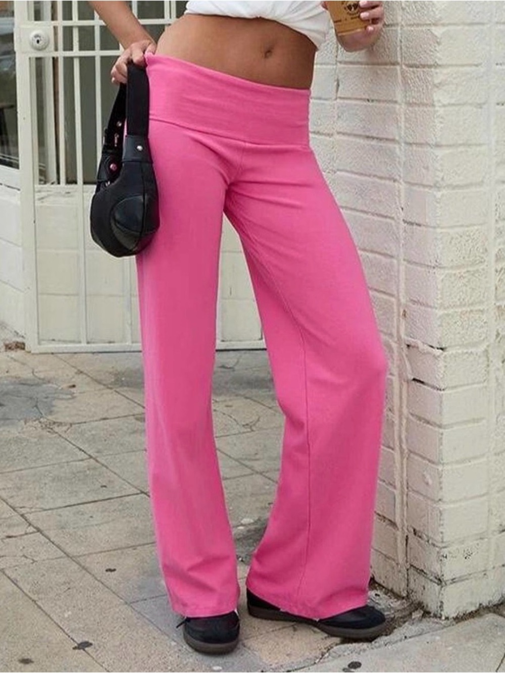 Brandy Melville Priscilla pants - Fushcia